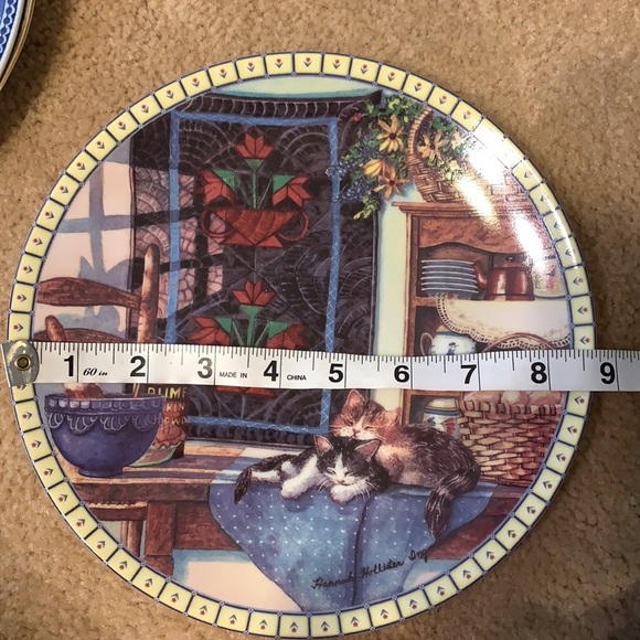 Edwin Knowles Lazy Morning Cat Plate - Picture 9 of 10